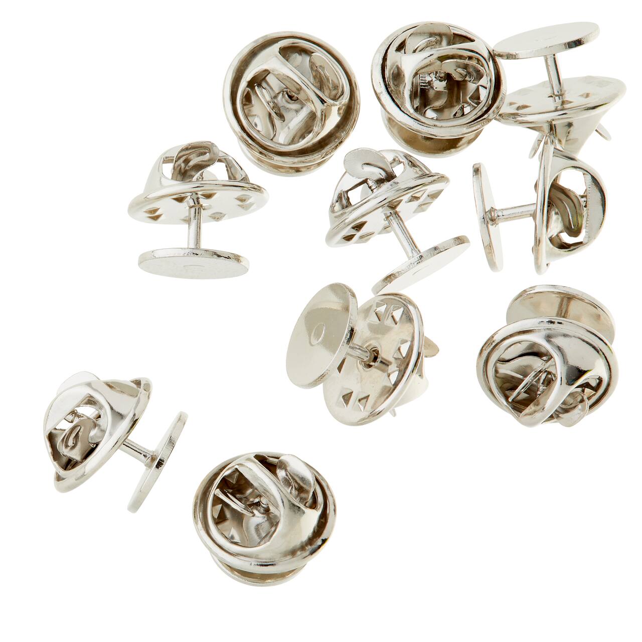 24 Packs: 10 ct. (240 total) Rhodium Jewelry Pins with Clutch Back by Bead Landing™